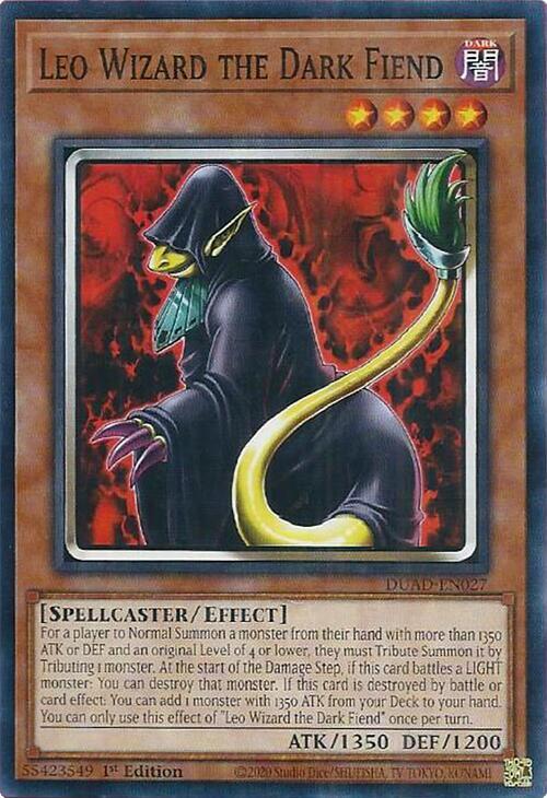 Leo Wizard the Dark Fiend card image