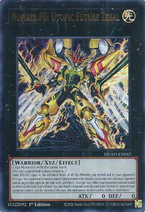Number F0: Utopic Future Zexal card image