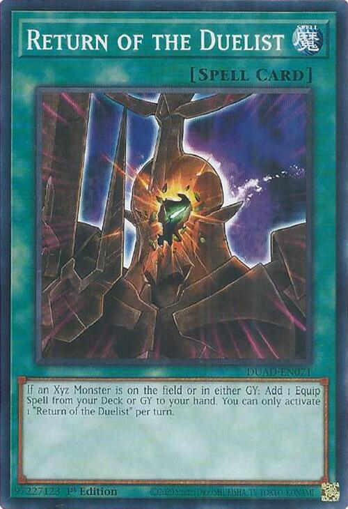 Return of the Duelist (card) card image