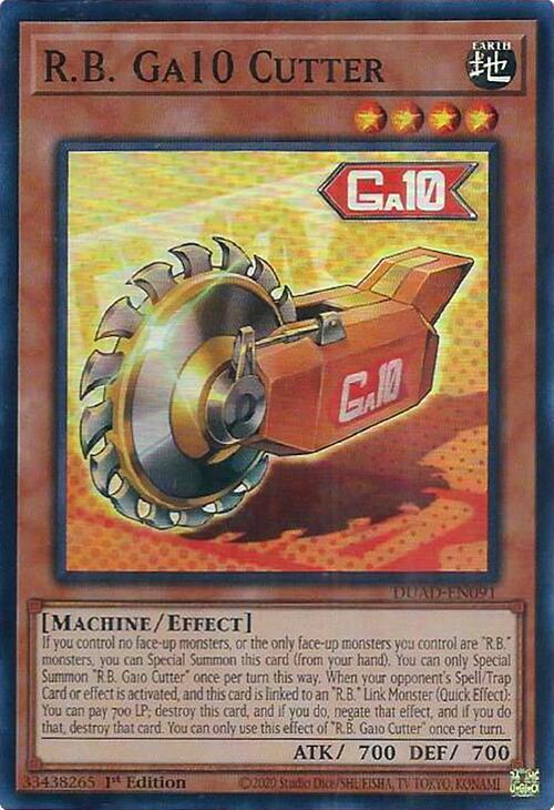 R.B. Ga10 Cutter card image
