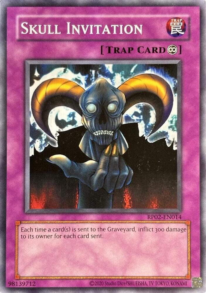 Skull Invitation card image