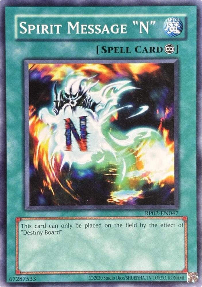 Spirit Message "N" card image
