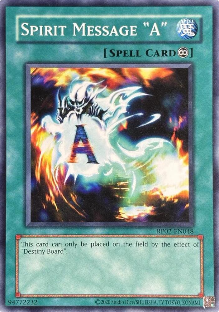 Spirit Message "A" card image