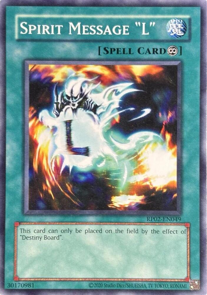Spirit Message "L" card image