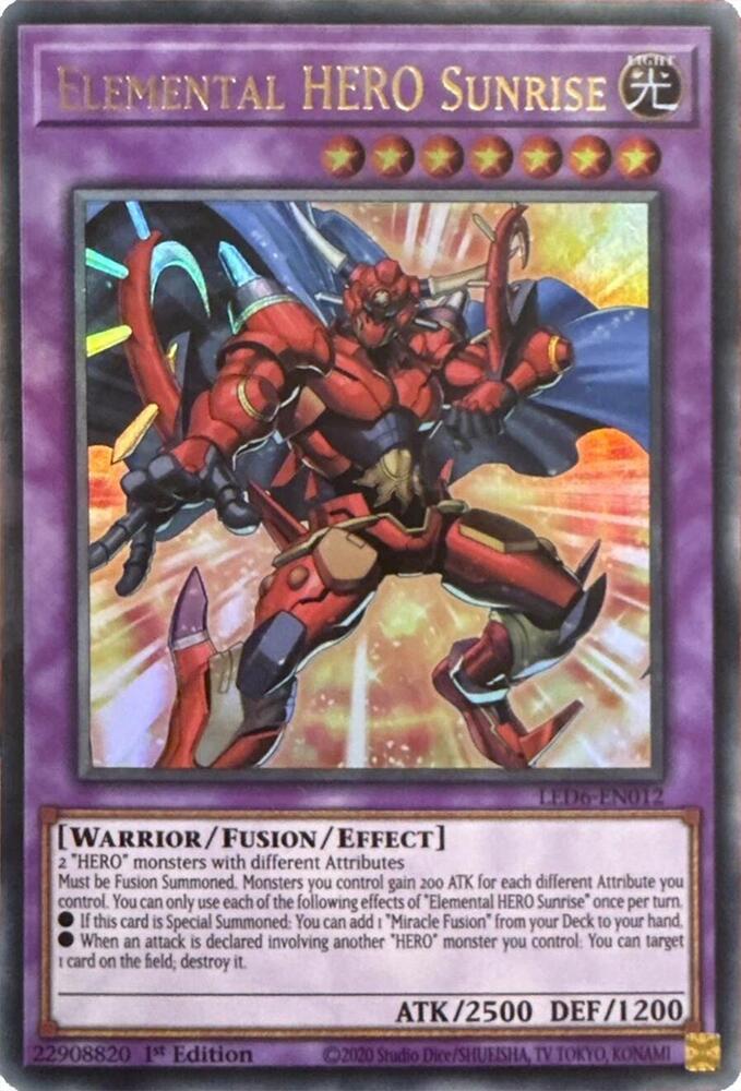 Elemental HERO Sunrise (2020 Date Reprint) card image