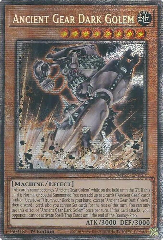 Ancient Gear Dark Golem card image
