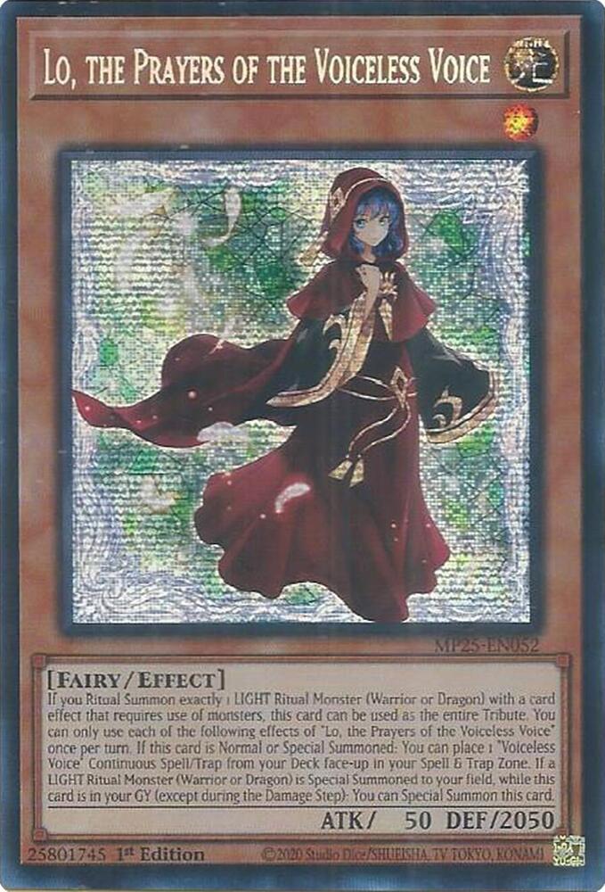 Lo, the Prayers of the Voiceless Voice card image