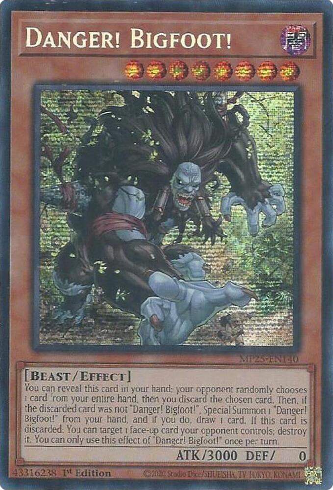 Danger! Bigfoot! card image