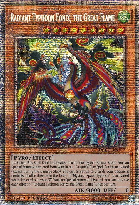 Radiant Typhoon Fonix, the Great Flame (Starlight Rare) card image