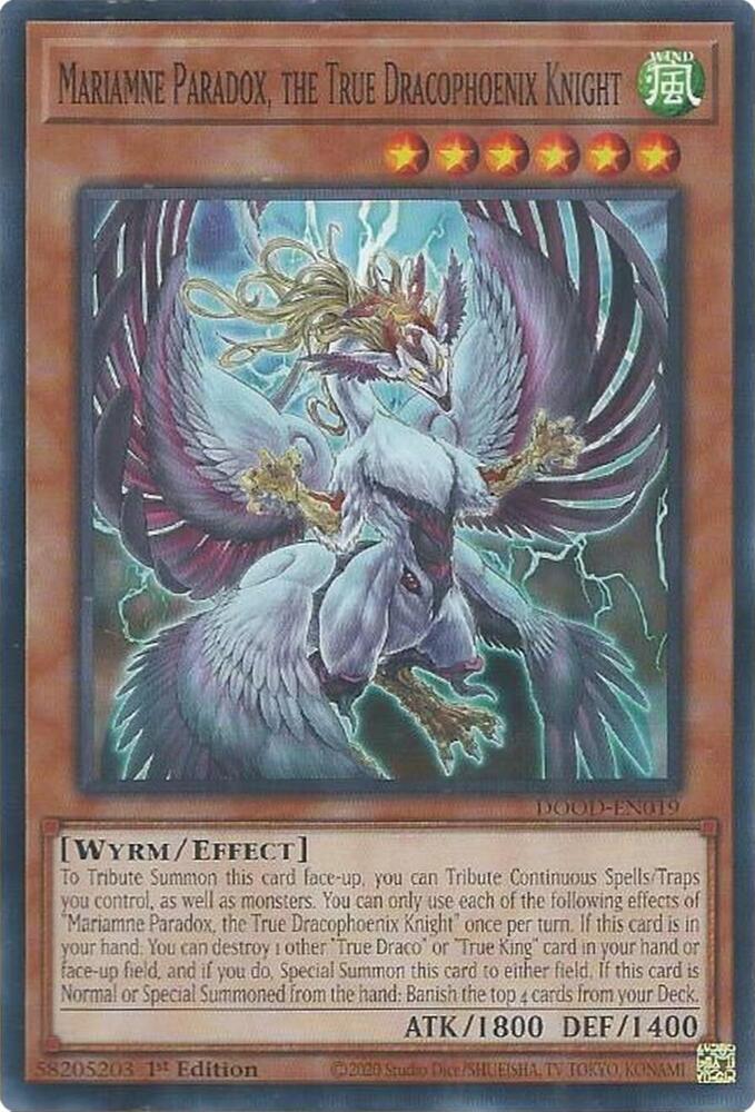 Mariamne Paradox, the True Dracophoenix Knight card image