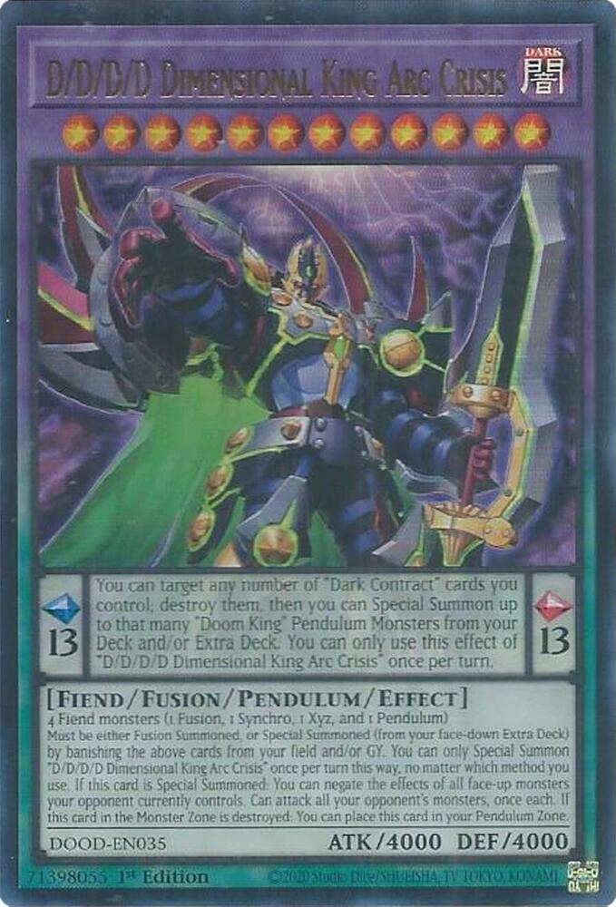 D/D/D/D Dimensional King Arc Crisis card image