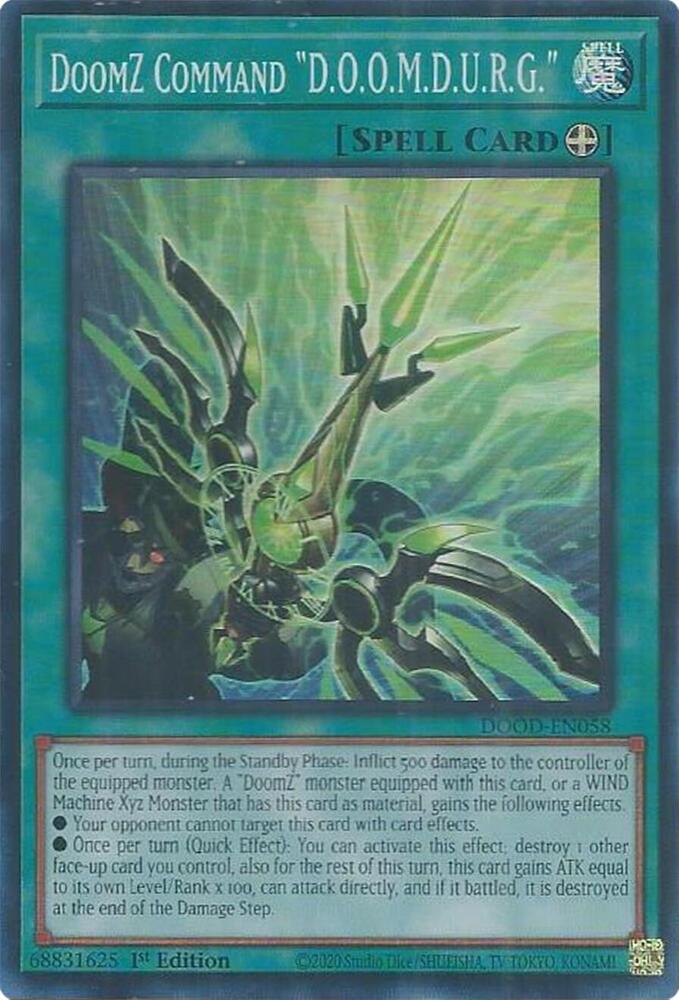 DoomZ Command "D.O.O.M.D.U.R.G." card image