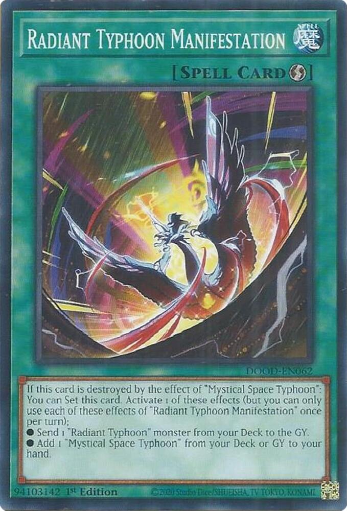 Radiant Typhoon Manifestation card image