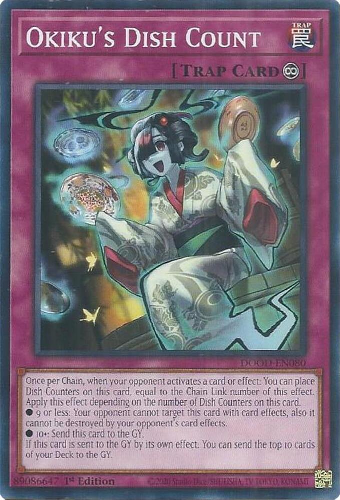 Okiku's Dish Count card image