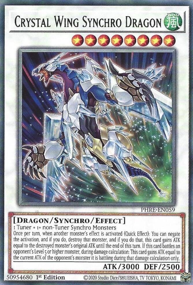 Crystal Wing Synchro Dragon card image