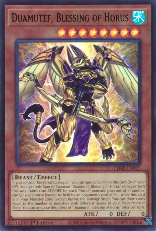 Duamutef, Blessing of Horus card image