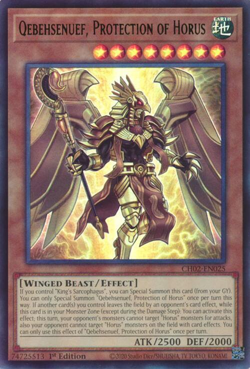 Qebehsenuef, Protection of Horus card image
