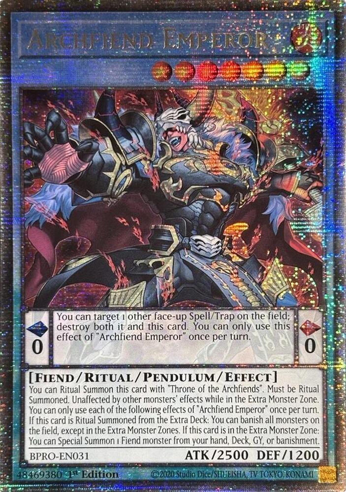 Archfiend Emperor (Starlight Rare) card image