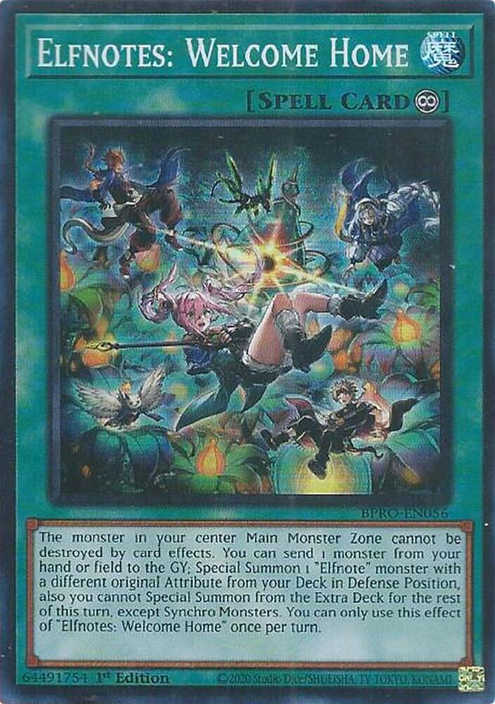 Elfnotes: Welcome Home card image