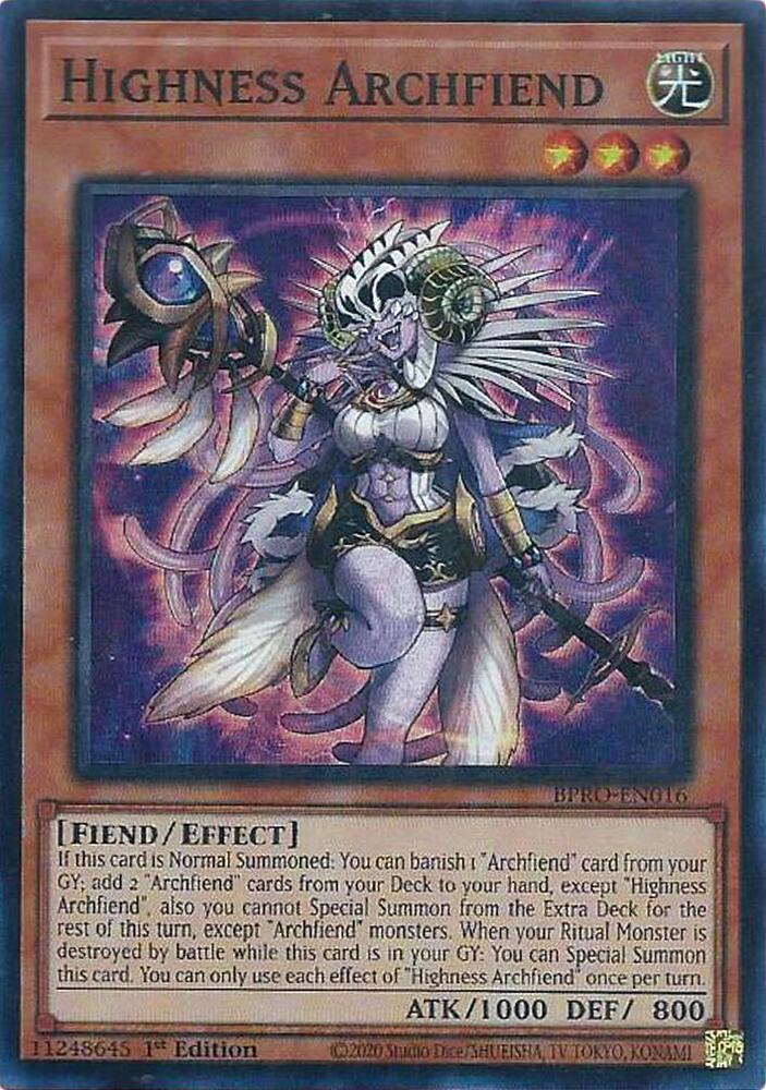 Highness Archfiend card image