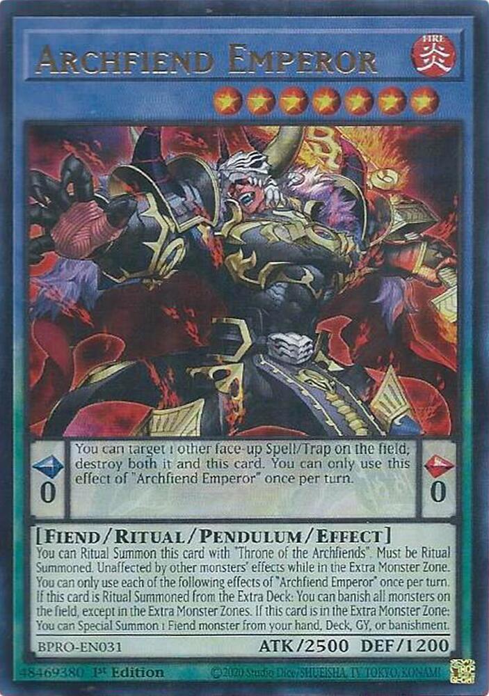 Archfiend Emperor card image