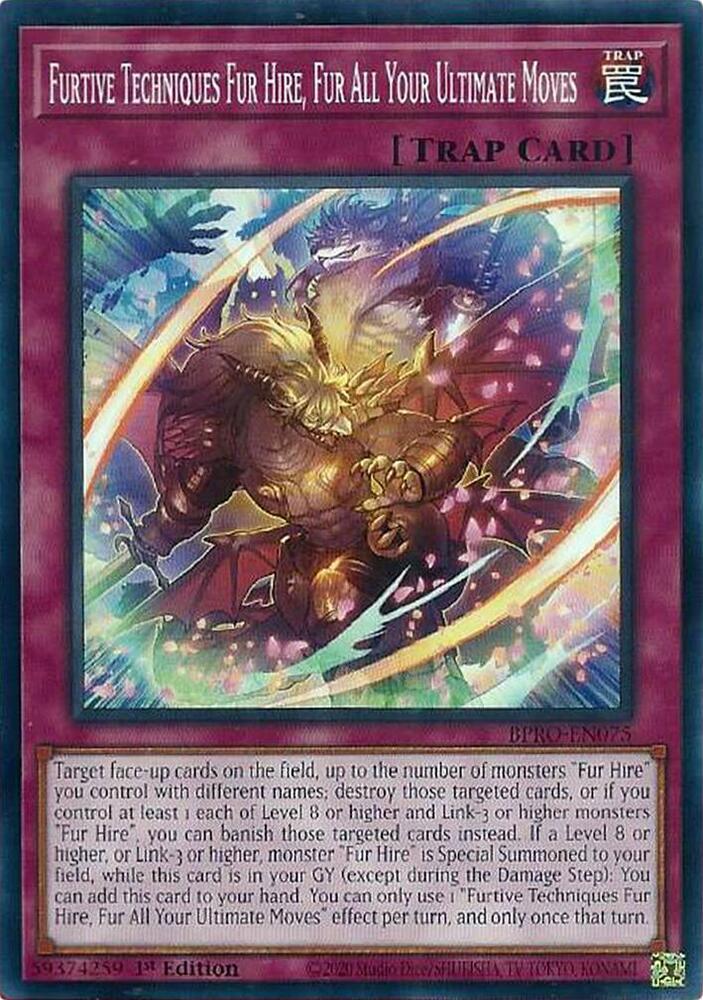 Furtive Techniques Fur Hire, Fur All Your Ultimate Moves card image