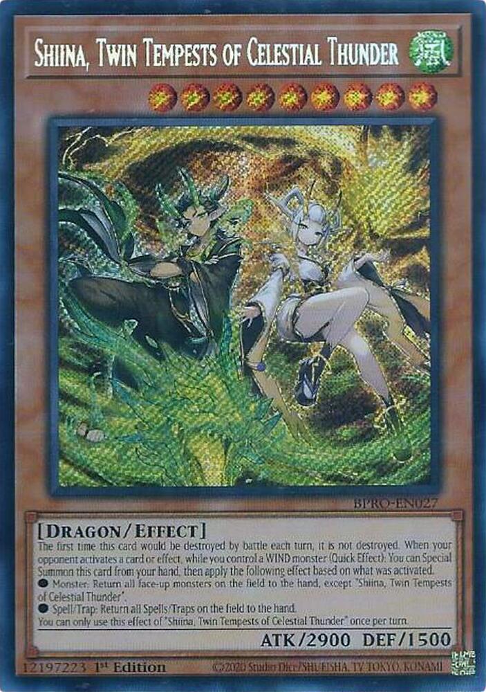 Shiina, Twin Tempests of Celestial Thunder card image