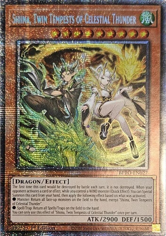 Shiina, Twin Tempests of Celestial Thunder (Starlight Rare) card image