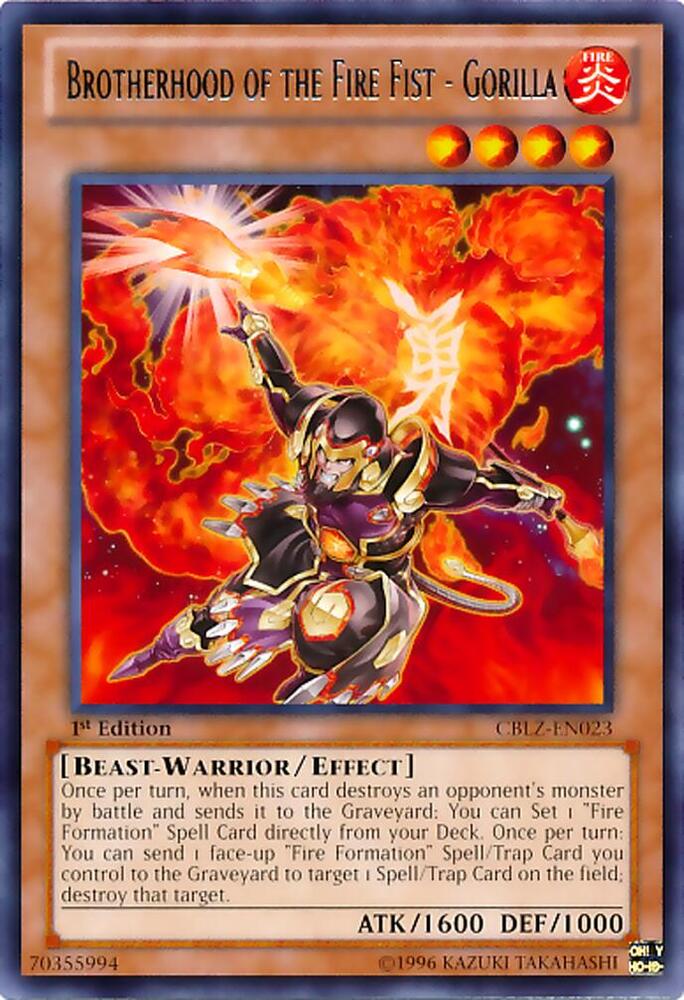 Brotherhood of the Fire Fist - Gorilla card image
