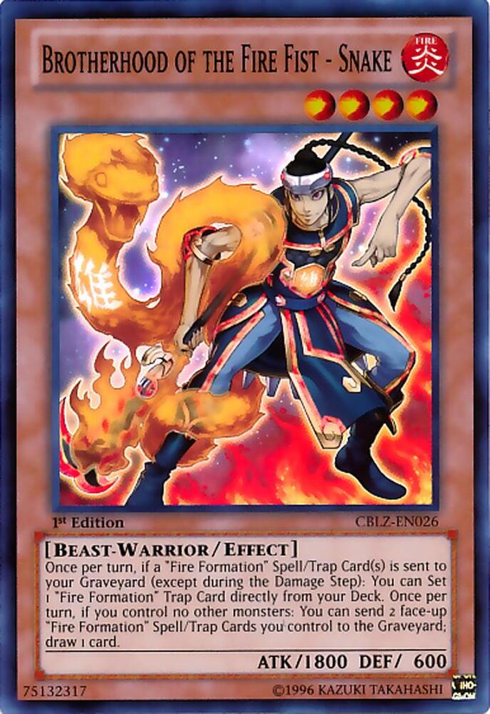 Brotherhood of the Fire Fist - Snake card image