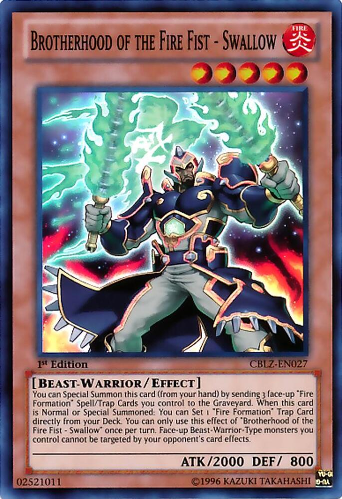 Brotherhood of the Fire Fist - Swallow card image