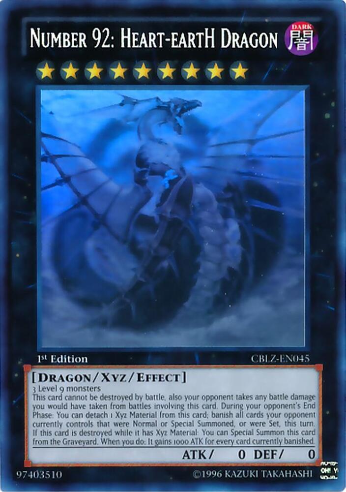 Number 92: Heart-eartH Dragon (Ghost Rare) card image