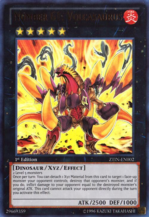 Number 61: Volcasaurus (1st Edition) card image