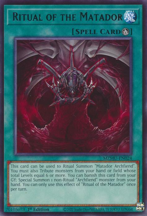 Ritual of the Matador card image