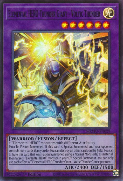 Elemental HERO Thunder Giant - Voltic Thunder card image
