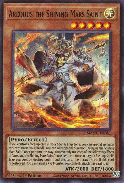 Arequus the Shining Mars Saint card image