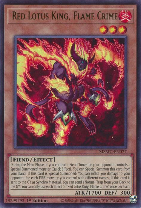 Red Lotus King, Flame Crime card image