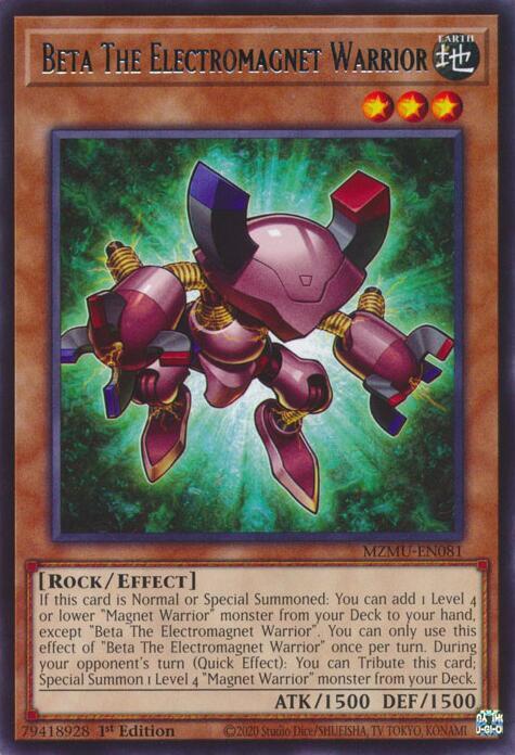 Beta The Electromagnet Warrior card image