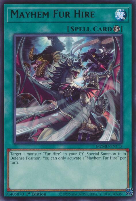 Mayhem Fur Hire card image