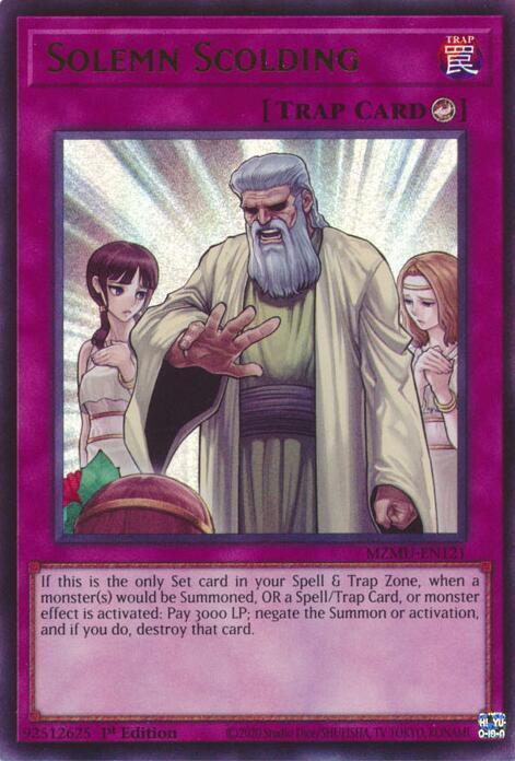 Solemn Scolding card image