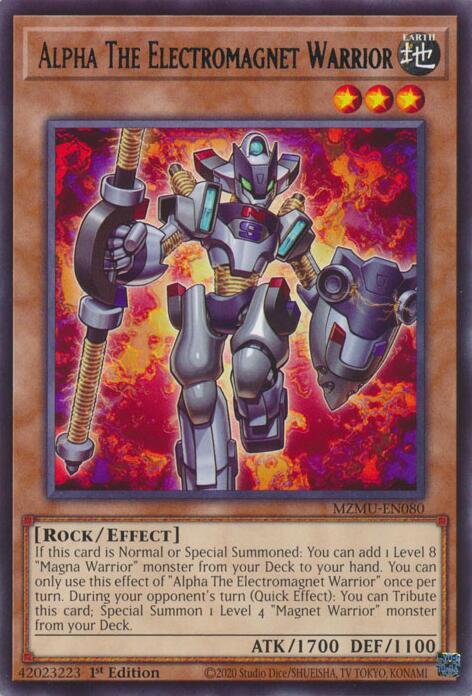 Alpha The Electromagnet Warrior card image