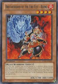 Brotherhood of the Fire Fist - Rhino card image