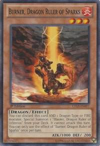 Burner, Dragon Ruler of Sparks card image