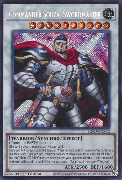 Commander Souza, Swordmaster (Secret Rare) card image