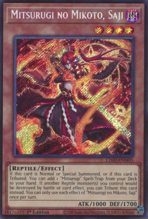 Mitsurugi no Mikoto, Saji (Secret Rare) card image
