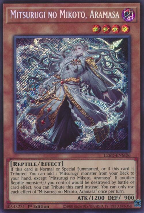 Mitsurugi no Mikoto, Aramasa (Secret Rare) card image