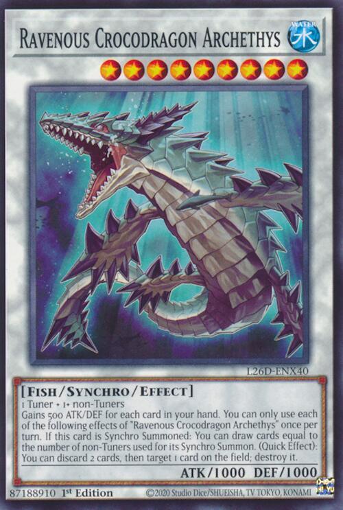 Ravenous Crocodragon Archethys card image