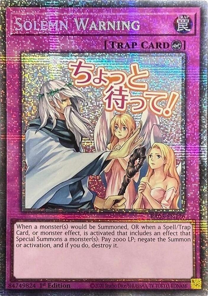 Solemn Warning (Starlight Rare) card image