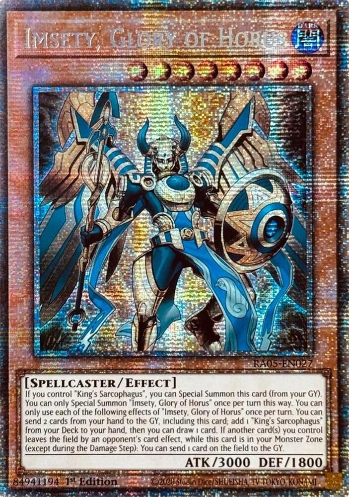 Imsety, Glory of Horus (Starlight Rare) card image