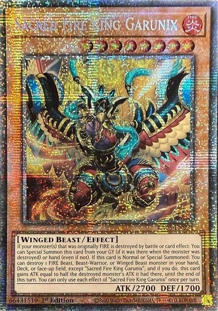 Sacred Fire King Garunix (Starlight Rare) card image